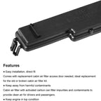 Cabin Air Filter and Filter Access Door for Dodge Ram 1500 2500 3500 Replacement