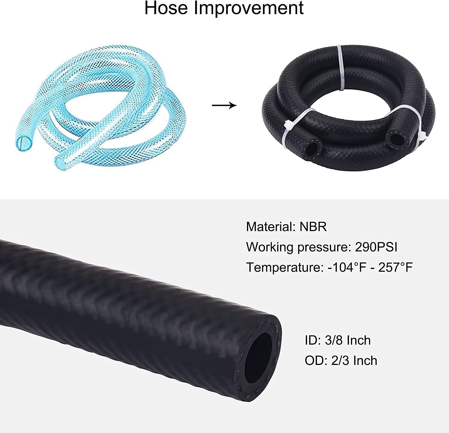 Universal Oil Catch Can Reservoir Tank Kit With Breather Filter + NBR Fuel Hose