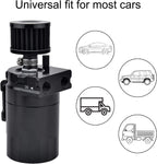 Universal Oil Catch Can Reservoir Tank Kit With Breather Filter + NBR Fuel Hose