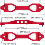 NEW BILLET ALUMINUM CAR BATTERY TIE DOWN MOUNT BRACKET BRACE BAR & J bolts