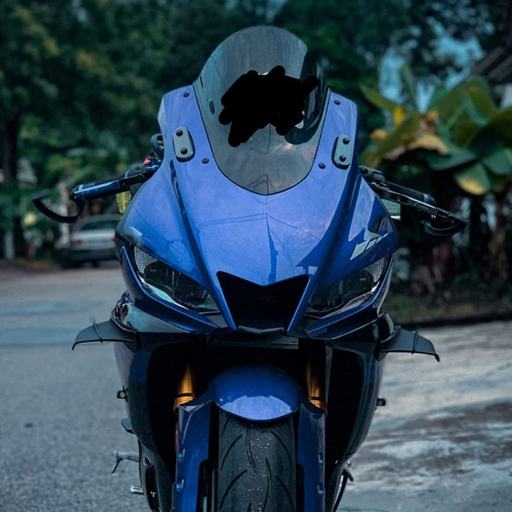 Motorcycle Aerodynamic Fixed Wind Wing Kit Spoiler Fits For Yamaha R15 R25 R3 R6