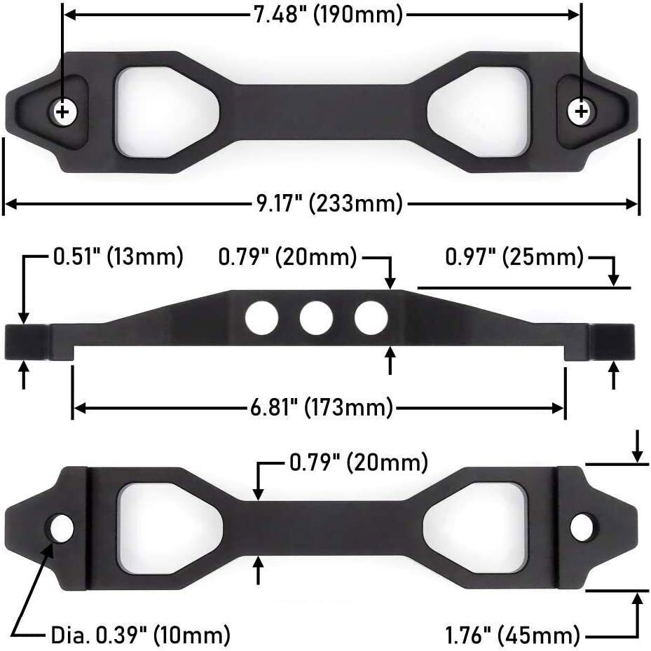 Heavy Duty Battery Hold Down Billet Aluminum Battery Tie Down Bracket J Bolts