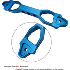 Billet Aluminum Battery Tie Down Bracket Bar 220-190MM With 10 inch J bolts
