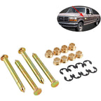 Door Hinge Pins & Pin Bushing Kit Replacement For Ford F150 F250 F350 Bronco