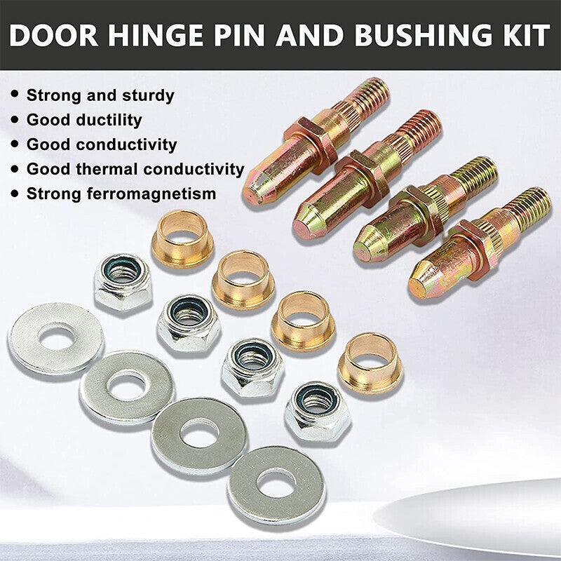 Front Door Hinge Roller Pin and Bushing Repair Kit For Chevy GMC 1999-2007 38453