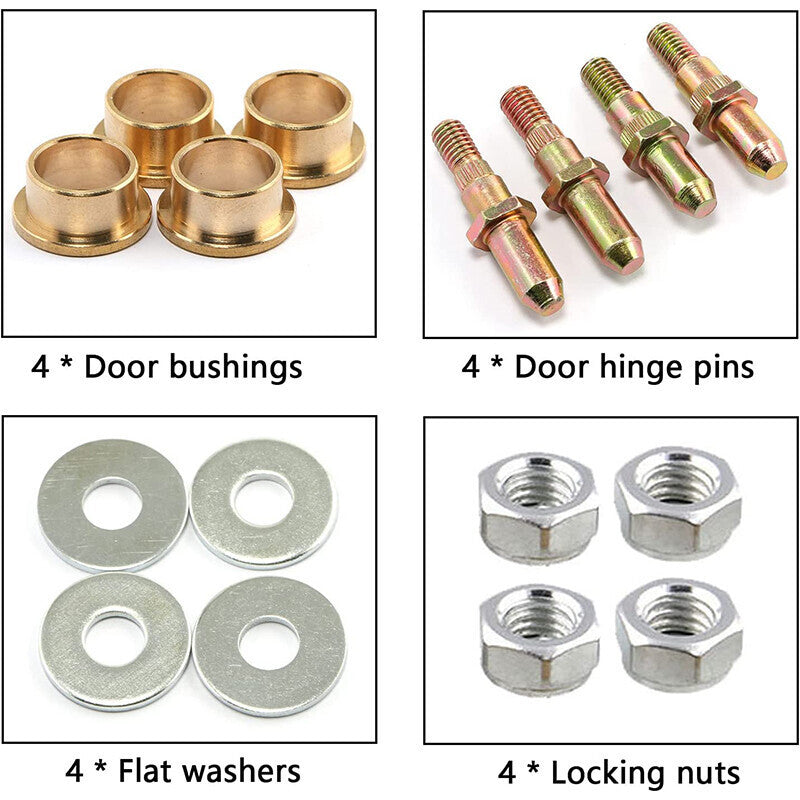 Front Door Hinge Roller Pin and Bushing Repair Kit For Chevy GMC 1999-2007 38453