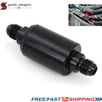 Universal AN6 Inline Fuel Filter High Flow - 6AN Fuel Filters Removable