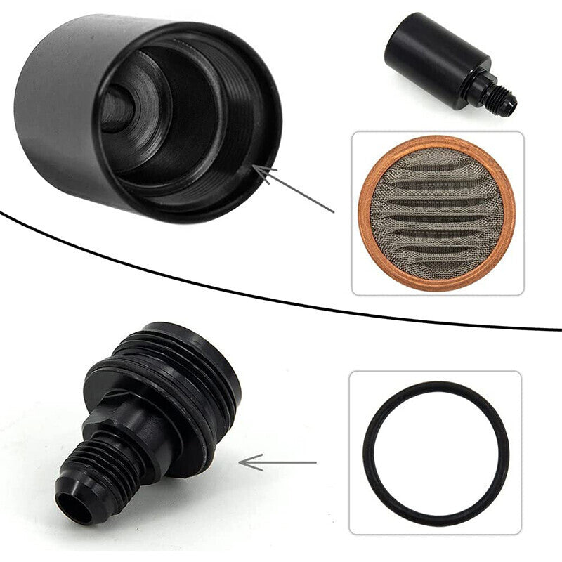 Universal AN6 Inline Fuel Filter High Flow - 6AN Fuel Filters Removable