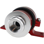 AN6 AN8 AN10 Inline Fuel Gas Petrol Filter with Bracket Cleaner 30 Micron Red