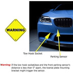 Universal Front Bumper Tow Hook License Plate Mount Bracket Bolt Relocator Hole