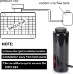 Universal Engine Radiator Coolant Aluminum Catch Tank Overflow Reservoir 800ML
