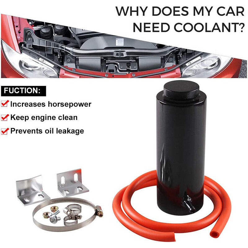 Universal Engine Radiator Coolant Aluminum Catch Tank Overflow Reservoir 800ML