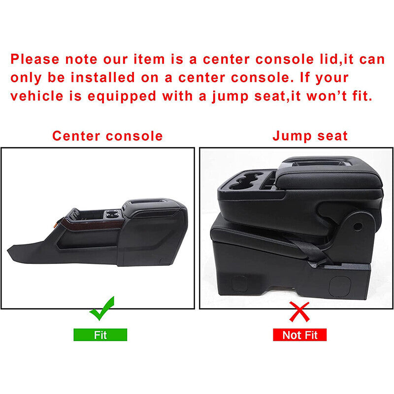 Center Console Armrest Lid For 2014-2019 Chevrolet Silverado GMC 1500 2500 3500