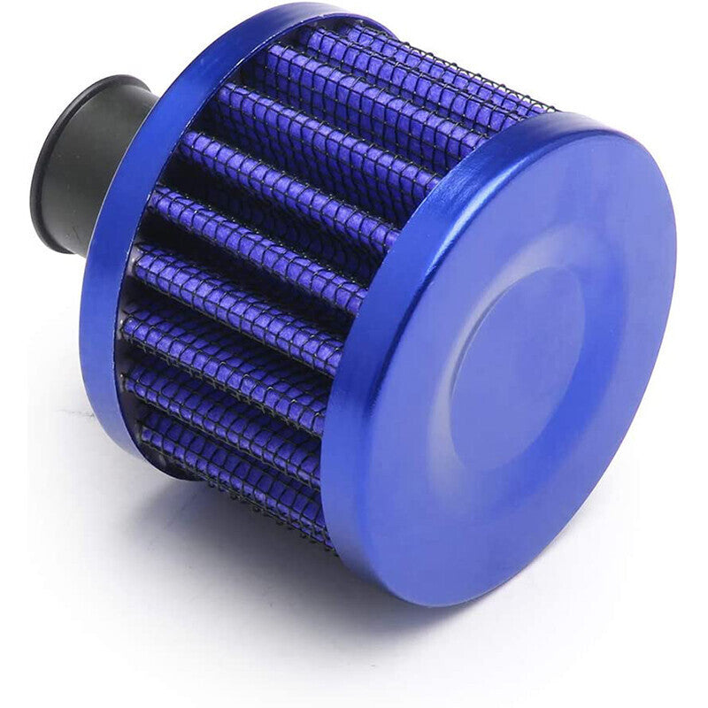 Engine Oil Catch Can Tank Kit with Breather Filter 300ml Aluminum Polish Blue