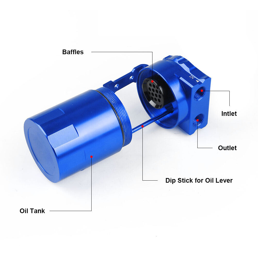 Engine Oil Catch Can Separator for 11-21 Ford F150 5.0L Raptor 2.7L Ecoboost