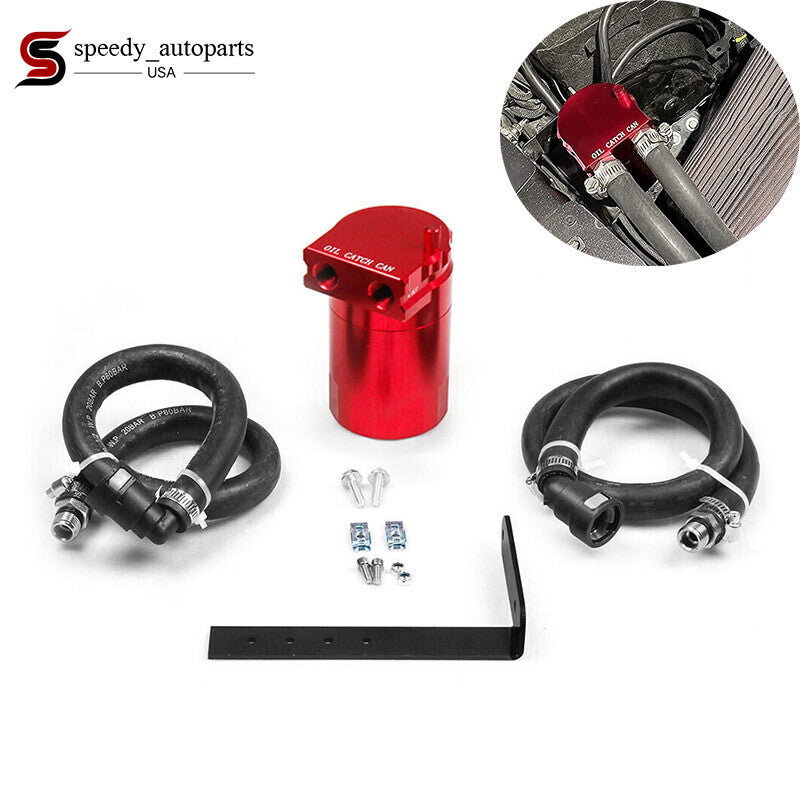 Oil Catch Can Kit Aluminum for 11-21 Ford F150 5.0L Raptor 2.7L 3.5L Ecoboost