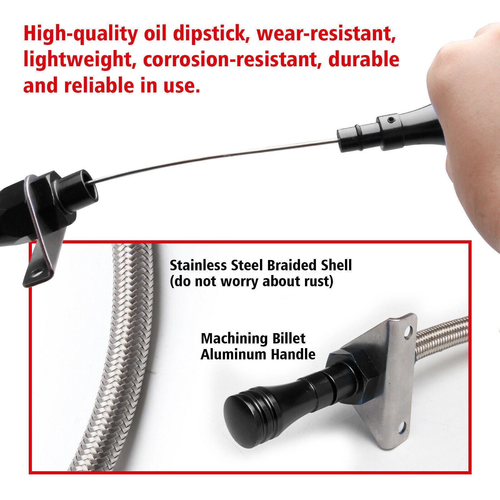Flexible Stainless Transmission Dipstick for Chevy GM TH350 Tranny 350 TURBO New