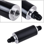 AN6 AN8 AN10 Stainless Steel Inline Fuel Filter High FLOW Cleanable Fitting New