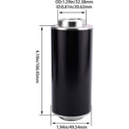 AN6 AN8 AN10 Stainless Steel Inline Fuel Filter High FLOW Cleanable Fitting New