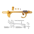 Aluminum Throttle Cable Carb Bracket Carburetor For Holley 4150 Series Gold New