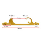 Aluminum Throttle Cable Carb Bracket Carburetor For Holley 4150 Series Gold New
