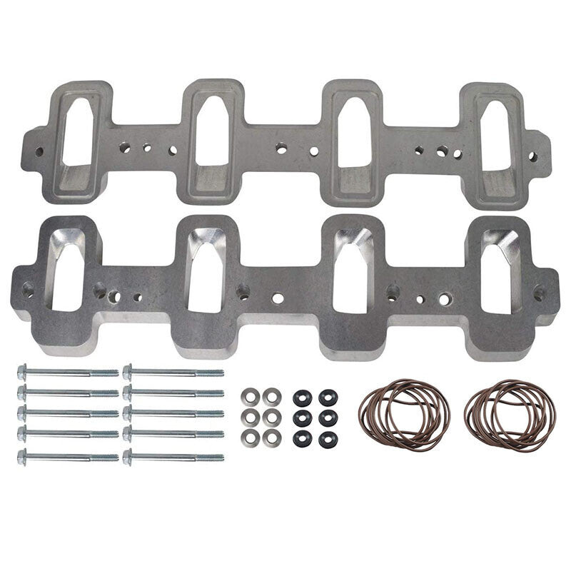 For LS Cathedral Port Cylinder Head to Rectangle Port Intake Manifold Adapters