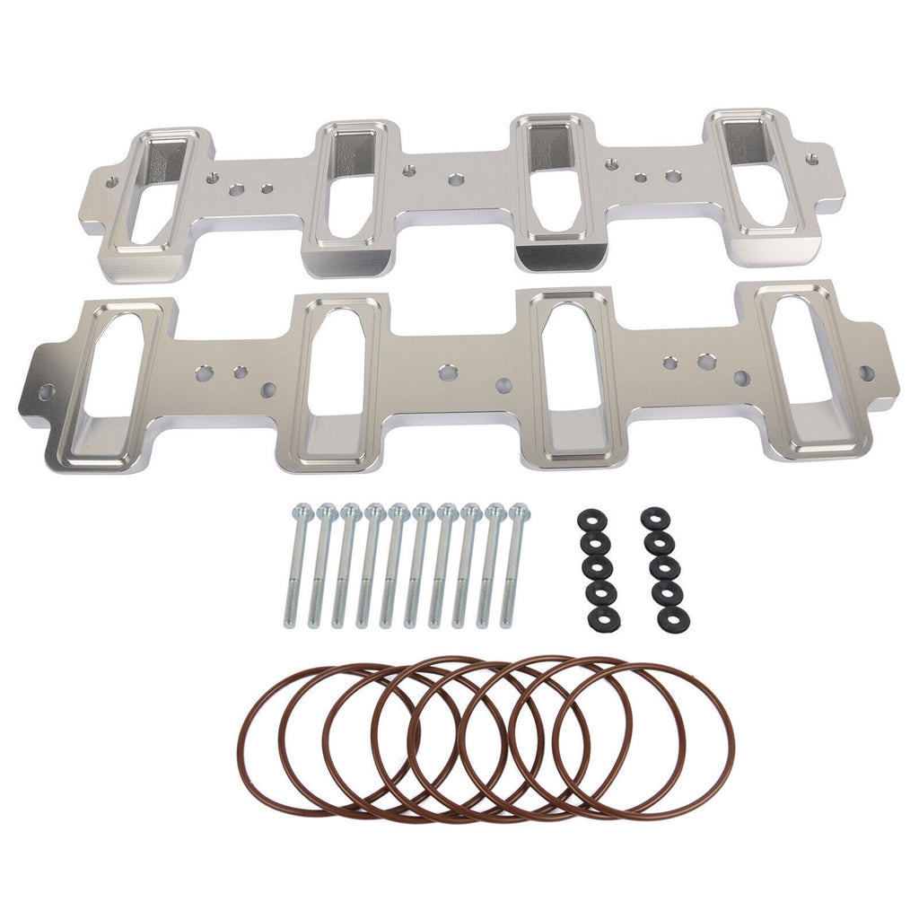 For LS Cathedral Port Cylinder Head to Rectangle Port Intake Manifold Adapters