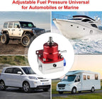 Universal Adjustable Fuel Pressure Regulator Kit 100psi Guage AN6 Hose Fittings