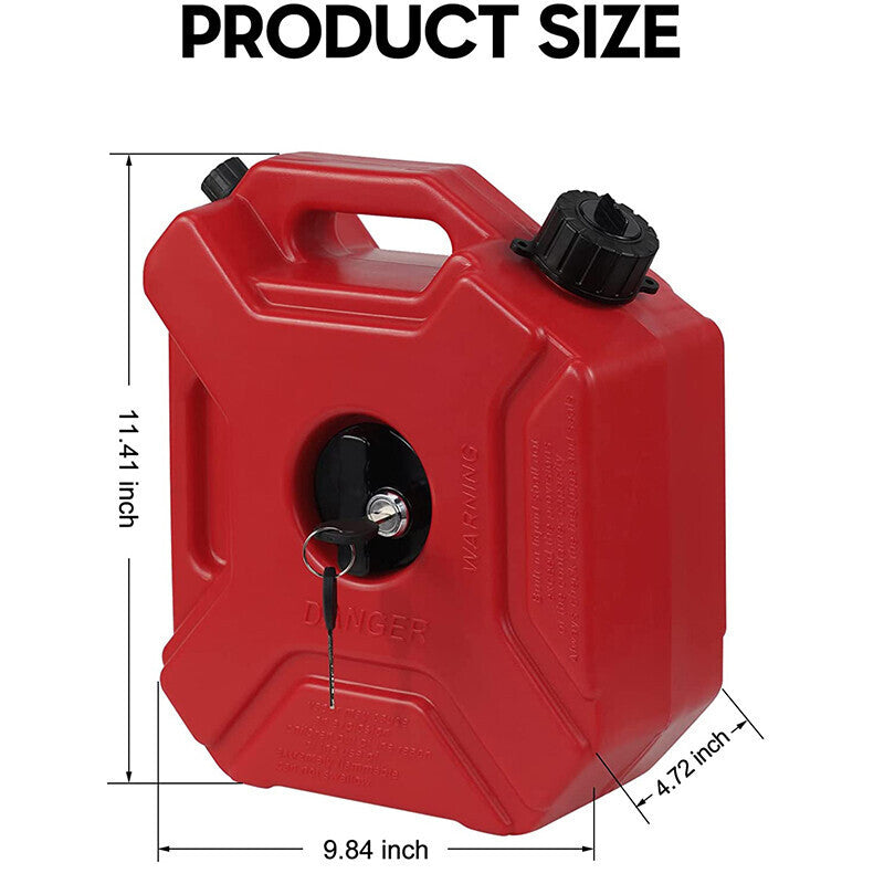 Motorcycle Tank 1.3Gallon 5L Jerry Can For Honda KTM BMW Street ATV Off Road