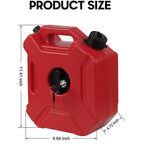 Motorcycle Tank 1.3Gallon 5L Jerry Can For Honda KTM BMW Street ATV Off Road