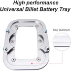 Billet Aluminum Battery Relocation Tray Hold Down For Optima Batteries 34/78