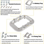 Billet Aluminum Battery Relocation Tray Hold Down For Optima Batteries 34/78