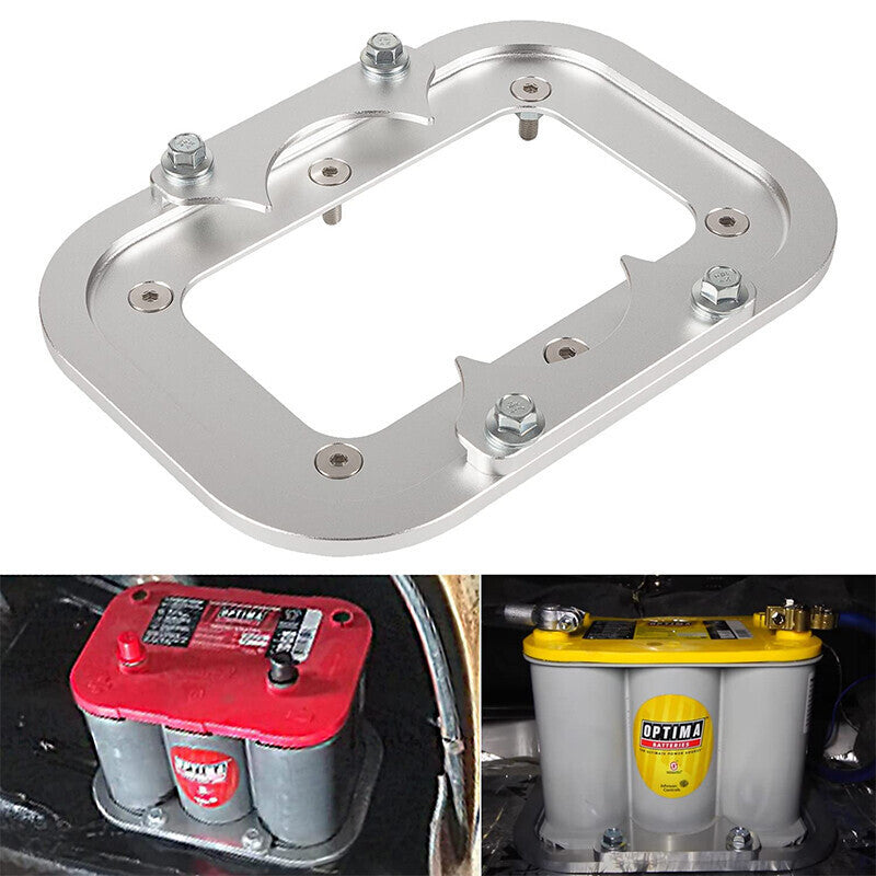 Billet Aluminum Battery Relocation Tray Hold Down For Optima Batteries 34/78