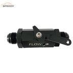 AN8 8AN Fuel Shut Off Valve With Cable Lever Aluminium - Black