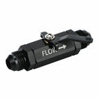 AN8 8AN Fuel Shut Off Valve With Cable Lever Aluminium - Black