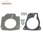 Throttle Body Spacer 4Bolt Intake to 3Bolt TB w/Gasket For LS1 Truck Adapter