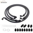 Transmission Cooler Lines Hose Set -10AN For 01-05 GM 6.6L LLY Duramax LB7 New