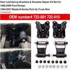 Rear Leaf Spring Hanger Bracket and Shackle Kit for Ford Ranger 722-001 722-010