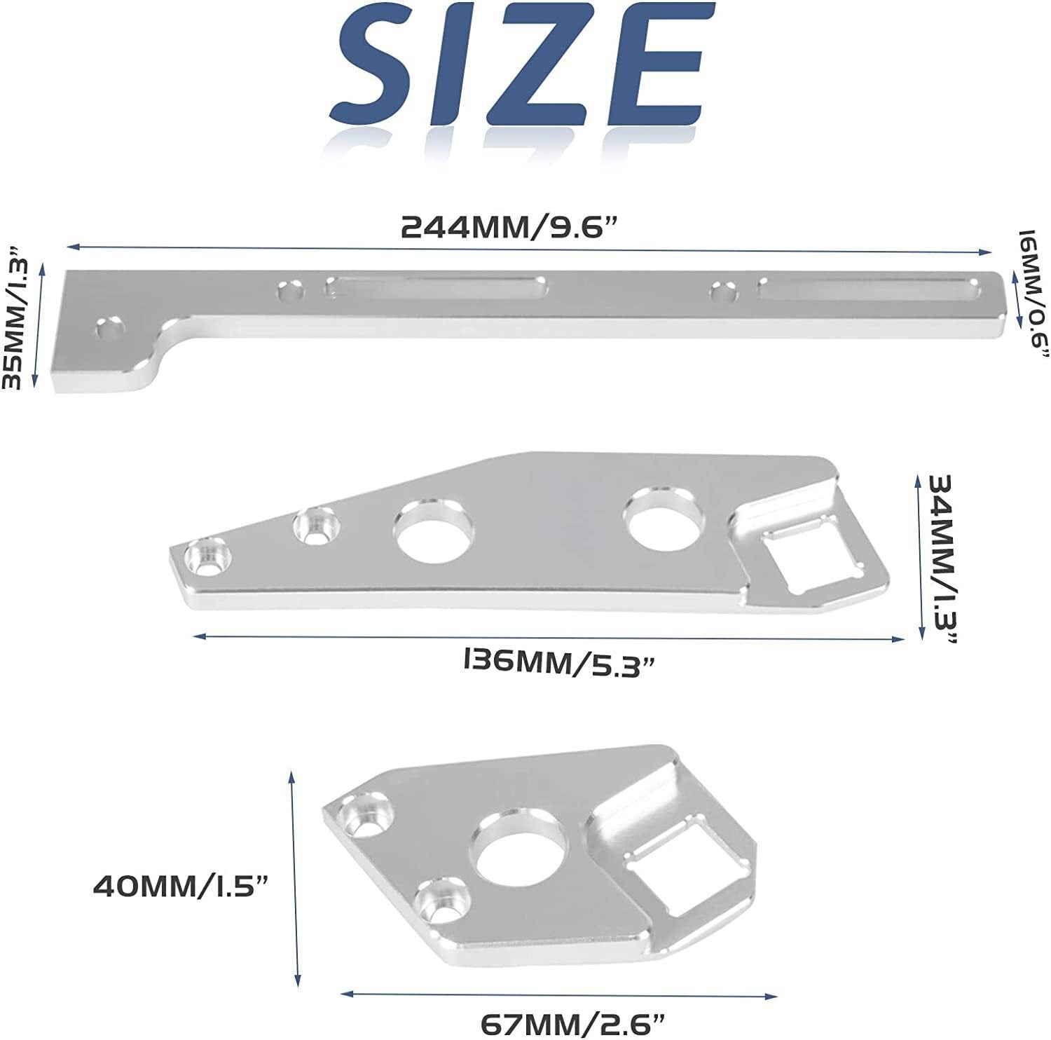 LS1 Throttle Cable Bracket Aluminum For 102mm Sheet Metal Intake Manifold