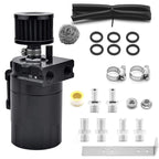 Oil Catch Can Kit Reservoir Baffled Tank with Breather Filter Universal Aluminum