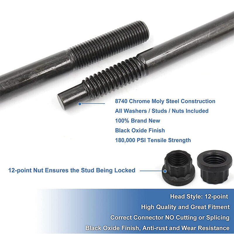 Fit for Chevy LS1 LS6 LS2 97-03 Cylinder Head Stud 4.8L 5.3L 5.7L 6.0L 33380