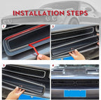 2x Front Grille Inserts Guards Cover Trim Accessories for Dodge Challenger 2015+