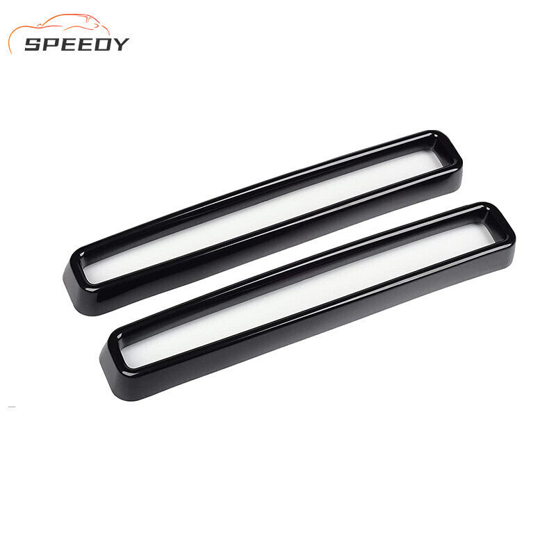2x Front Grille Inserts Guards Cover Trim Accessories for Dodge Challenger 2015+