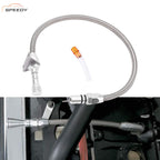 For Chevy GM 700 R4 Flexible Transmission Dipstick Firewall Mount + Filler Tube