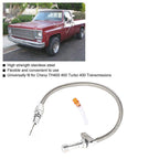 For Chevy GM 700 R4 Flexible Transmission Dipstick Firewall Mount + Filler Tube