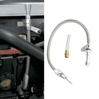 For Chevy GM 700 R4 Flexible Transmission Dipstick Firewall Mount + Filler Tube