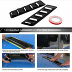 2X Black Car Hood Vent Scoop Louver Scoop Cover Cold Air Flow Intake Universal
