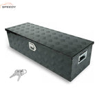 39x13x10 Inch Aluminum Pickup Truck Trunk Bed Tool Box Trailer Storage With Lock