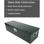 39x13x10 Inch Aluminum Pickup Truck Trunk Bed Tool Box Trailer Storage With Lock