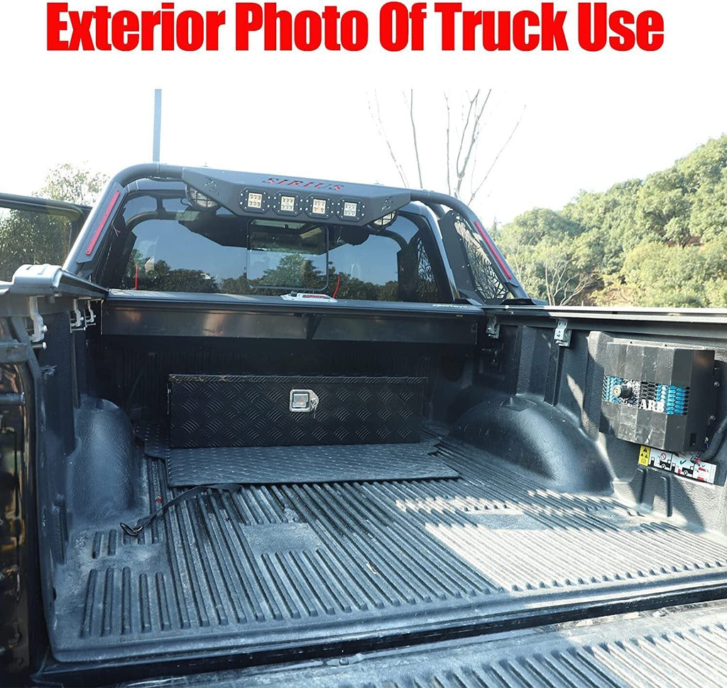 39x13x10 Inch Aluminum Pickup Truck Trunk Bed Tool Box Trailer Storage With Lock